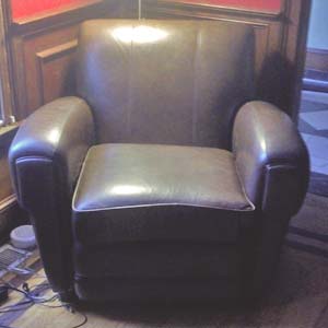 Leather Chair Cleaned in Clinton CT